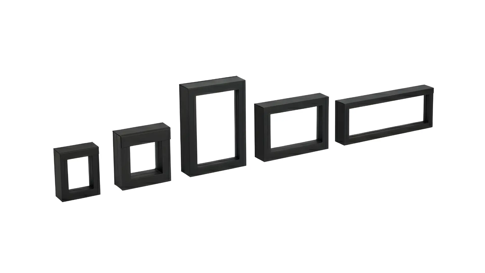 Verschiedene Schweberahmen-Formate