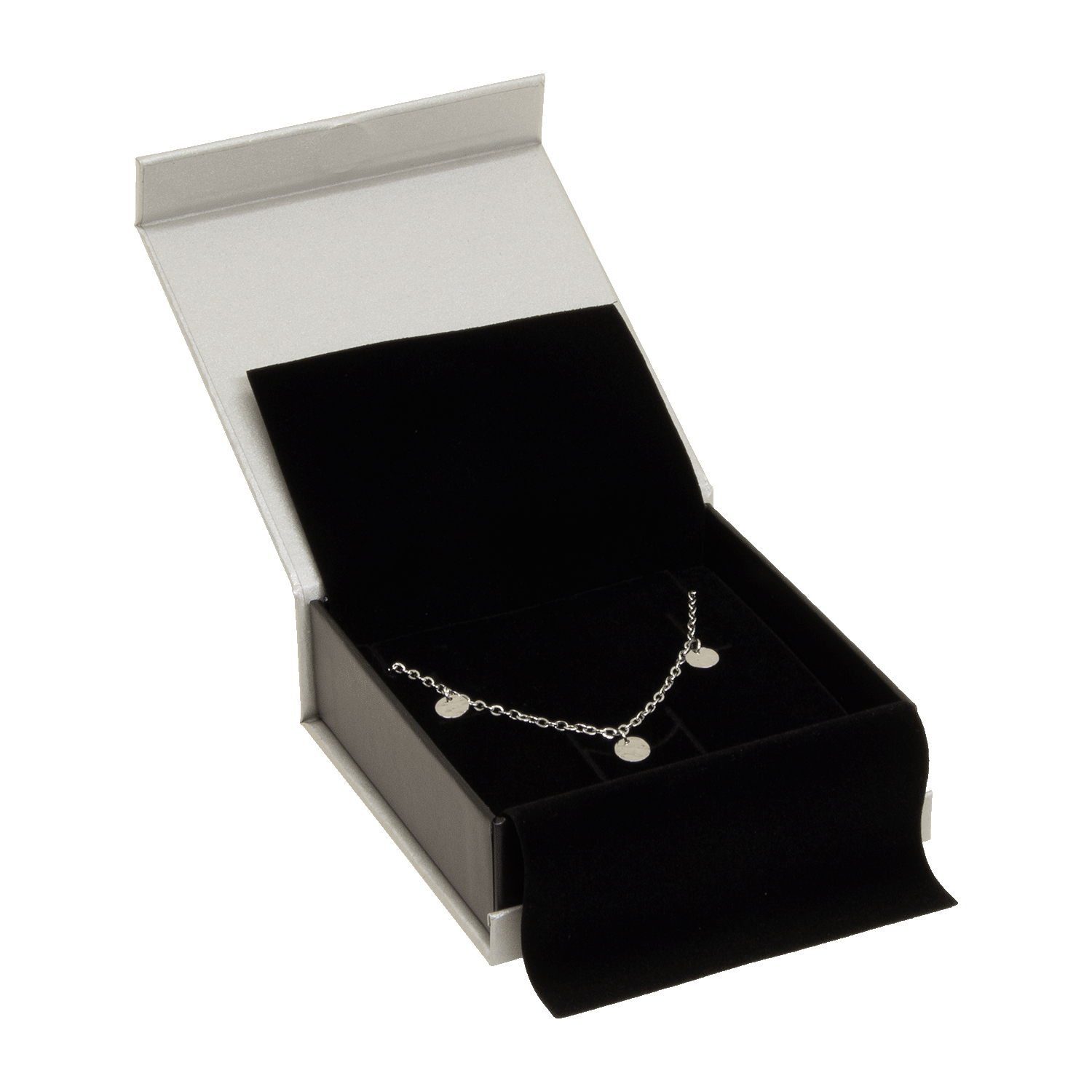 Schmucketuis aus Karton für Kettenanhänger - Ohrringe - Set