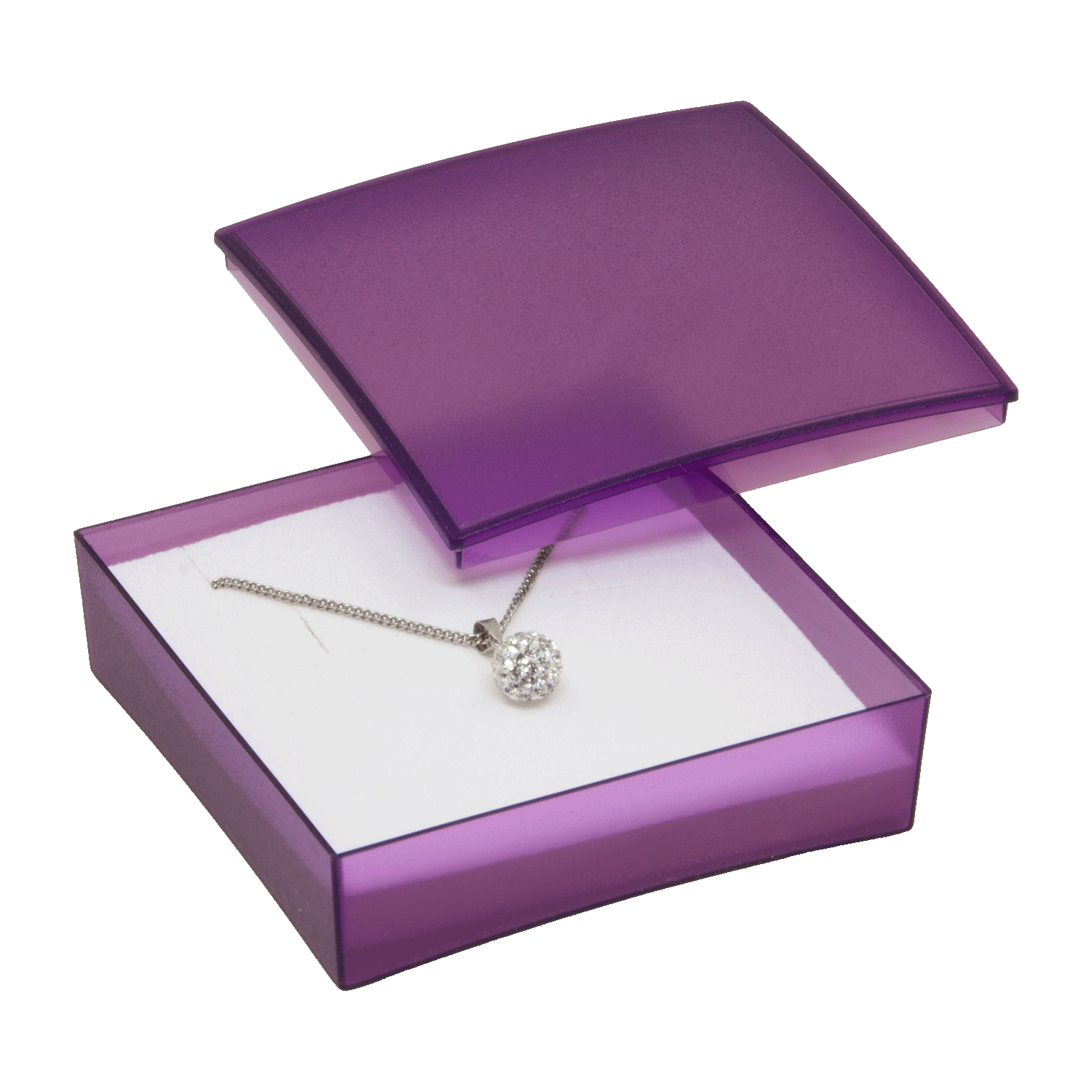 Schmuckschachteln aus Kunststoff für Kettenanhänger - Ohrringe - Set