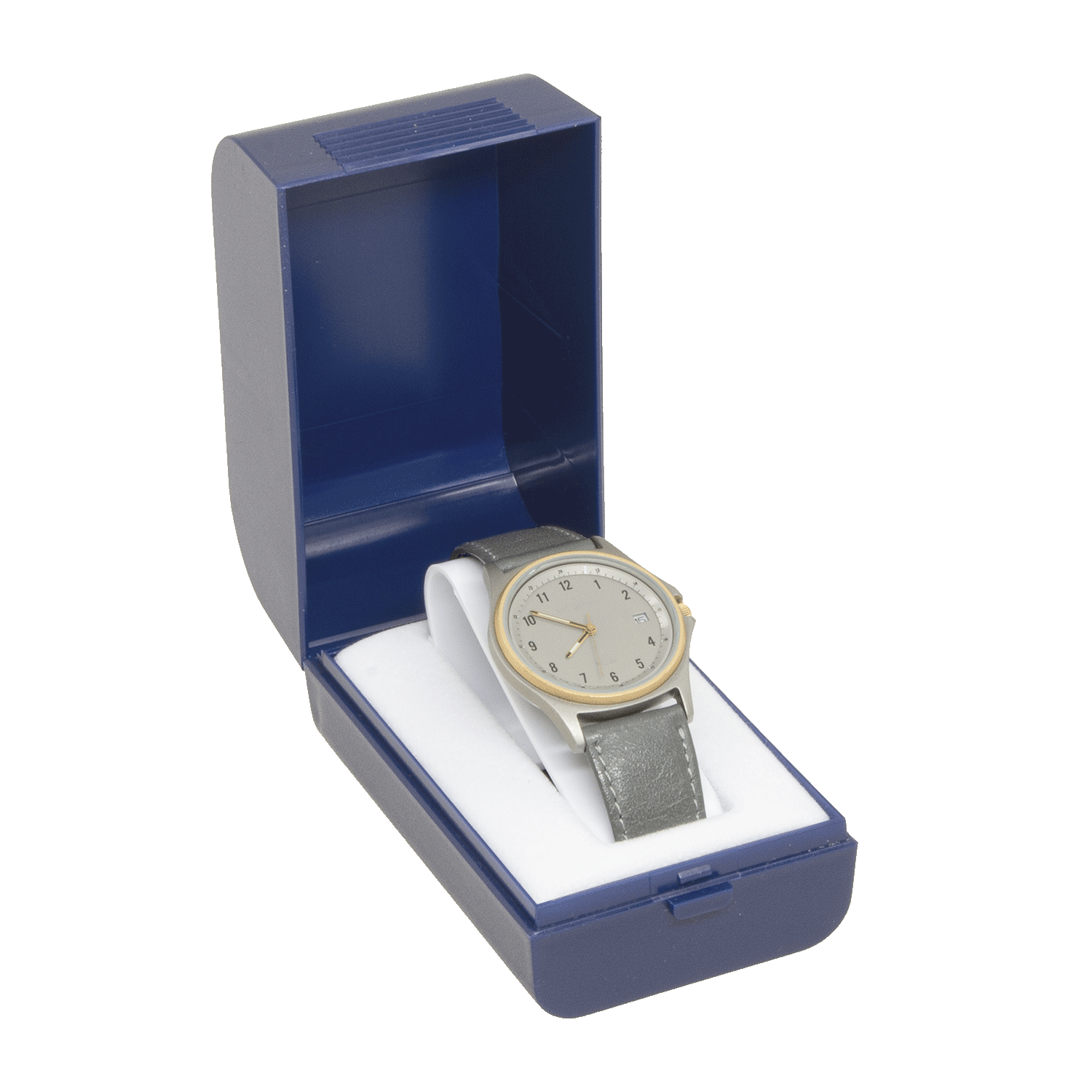 Blaue Schmucketuis aus Kunststoff für Uhren