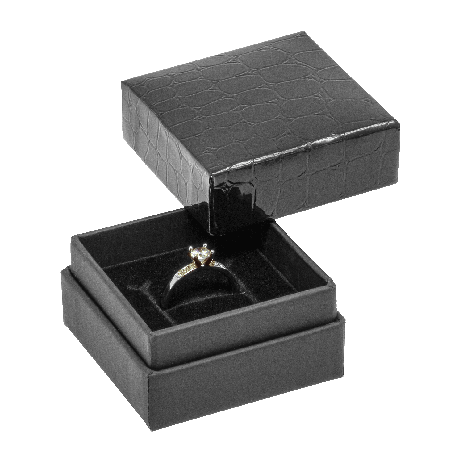 Boîtes à bijoux en carton pour bagues - alliances - boucles d'oreilles Boîtes à bijoux en carton pour bagues - alliances - boucles d'oreilles