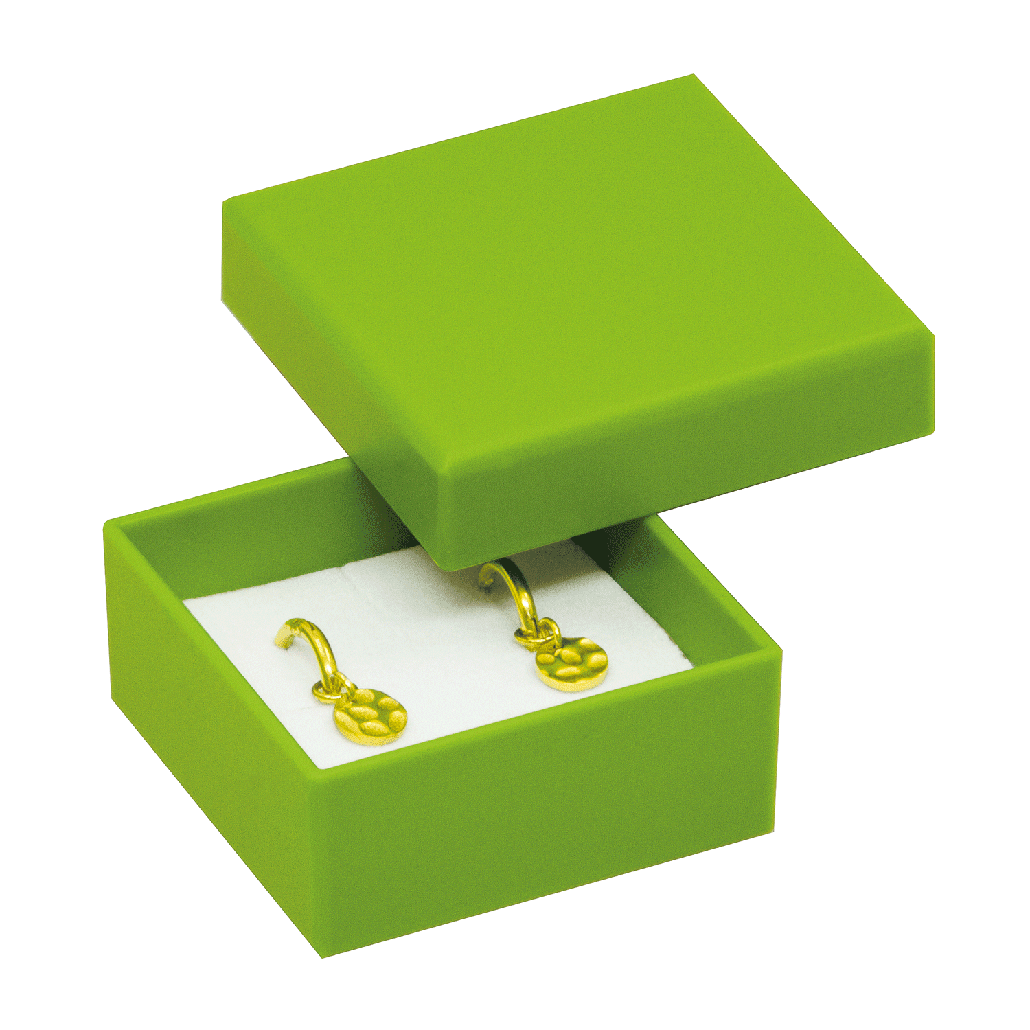 Boîtes plastiques bio pour boucles d'oreilles