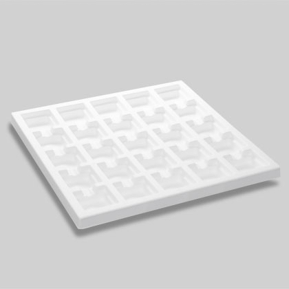 Intérieur thermo à 25 compartiments - 35x35 mm